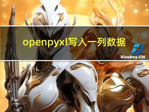 openpyxl写入一列数据的相关图片