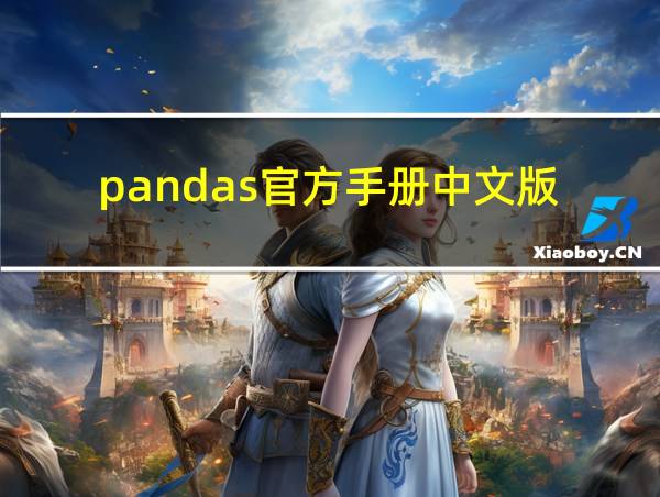 pandas官方手册中文版的相关图片