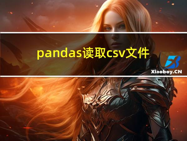 pandas读取csv文件的相关图片