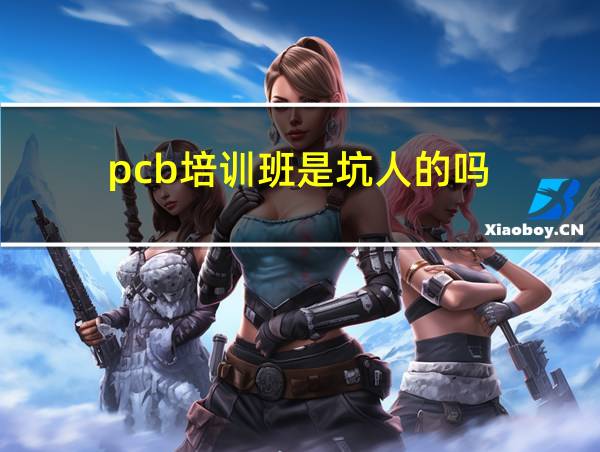 pcb培训班是坑人的吗的相关图片