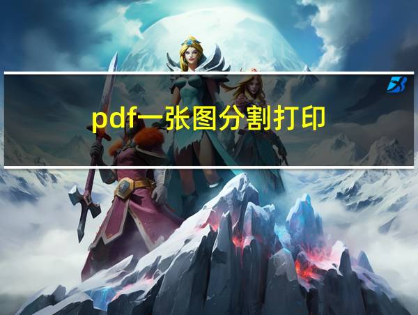 pdf一张图分割打印的相关图片