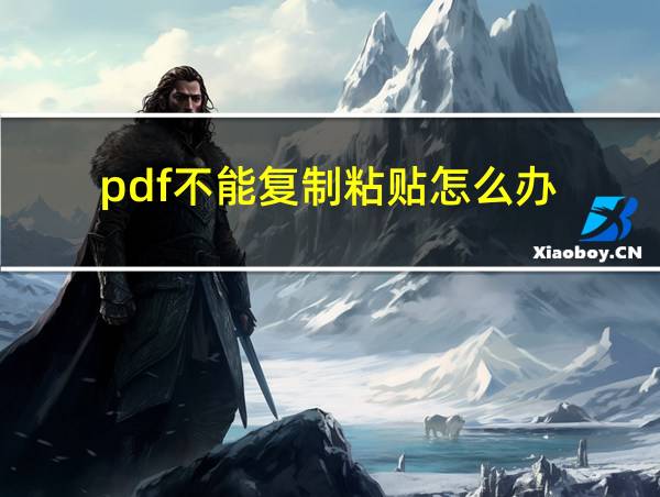 pdf不能复制粘贴怎么办的相关图片