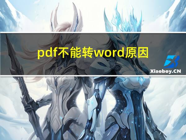 pdf不能转word原因的相关图片