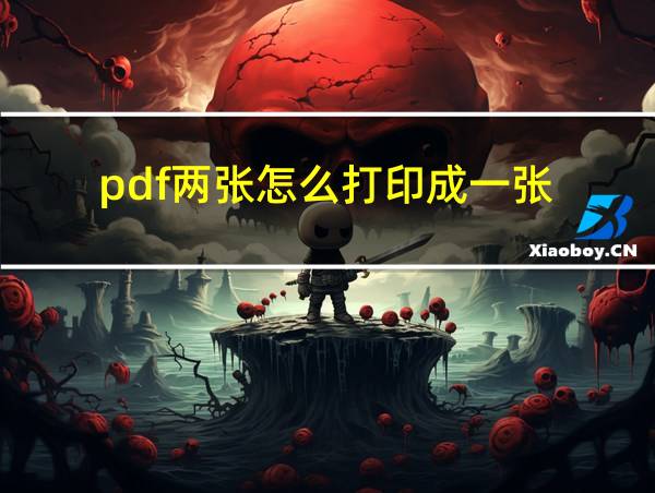 pdf两张怎么打印成一张的相关图片