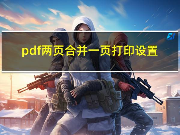 pdf两页合并一页打印设置的相关图片