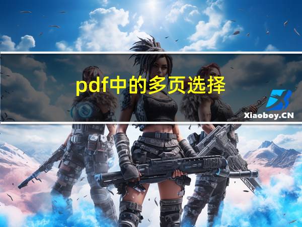 pdf中的多页选择的相关图片