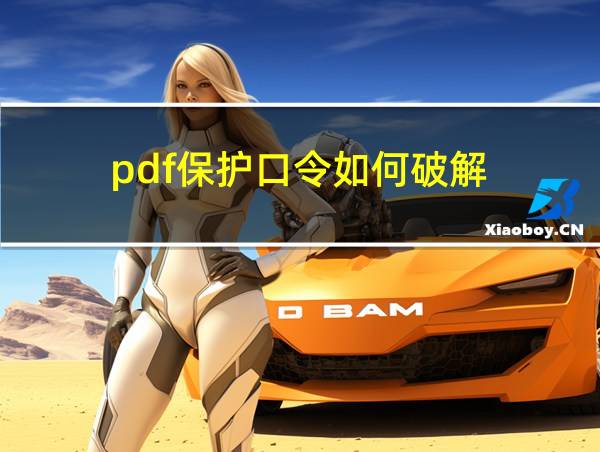 pdf保护口令如何破解的相关图片