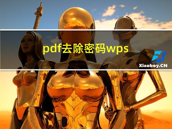 pdf去除密码wps的相关图片