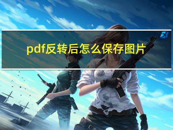 pdf反转后怎么保存图片的相关图片