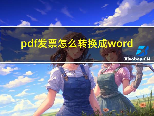 pdf发票怎么转换成word的相关图片