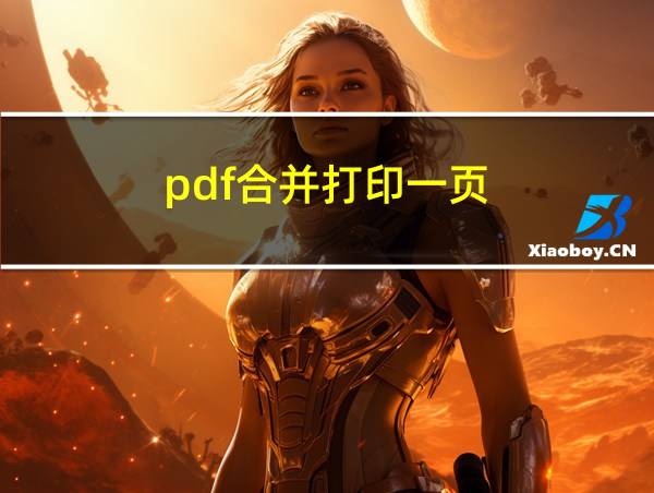 pdf合并打印一页的相关图片