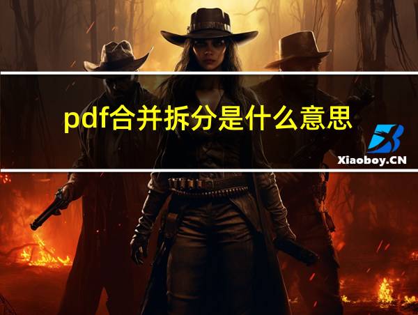 pdf合并拆分是什么意思的相关图片