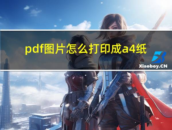 pdf图片怎么打印成a4纸的相关图片