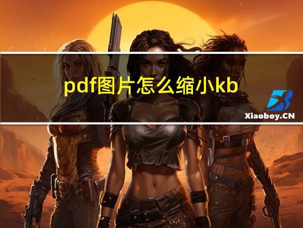 pdf图片怎么缩小kb的相关图片