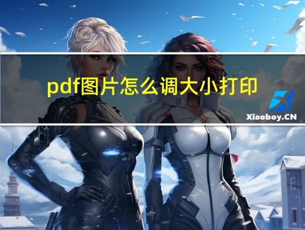 pdf图片怎么调大小打印的相关图片