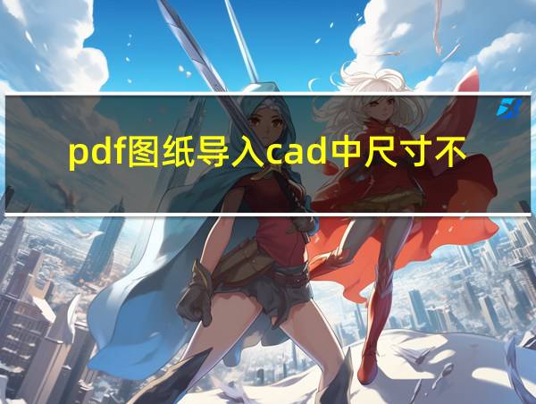 pdf图纸导入cad中尺寸不对的相关图片