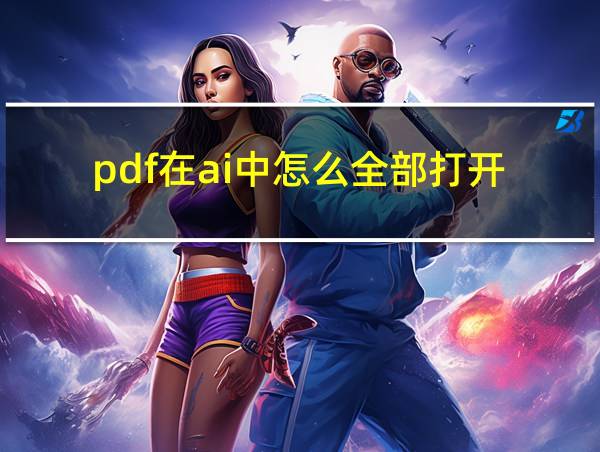 pdf在ai中怎么全部打开的相关图片