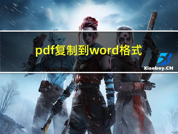 pdf复制到word格式的相关图片