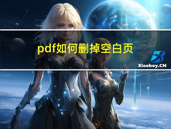 pdf如何删掉空白页的相关图片