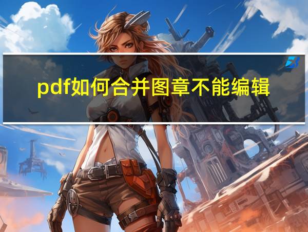 pdf如何合并图章不能编辑的相关图片