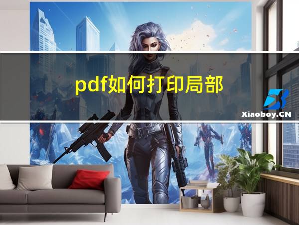 pdf如何打印局部的相关图片