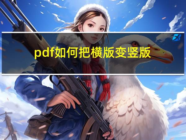 pdf如何把横版变竖版的相关图片