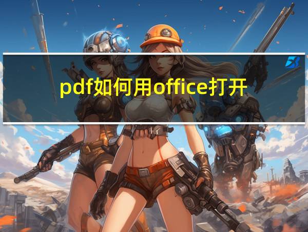 pdf如何用office打开的相关图片