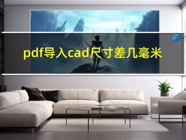 pdf导入cad尺寸差几毫米的相关图片