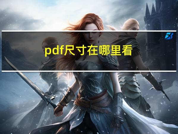 pdf尺寸在哪里看的相关图片