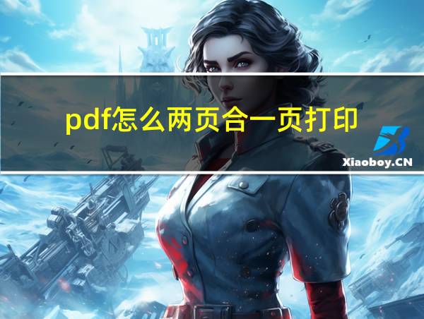 pdf怎么两页合一页打印的相关图片