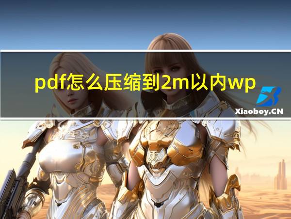 pdf怎么压缩到2m以内wps的相关图片