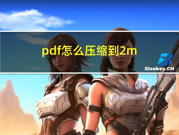 pdf怎么压缩到2m的相关图片