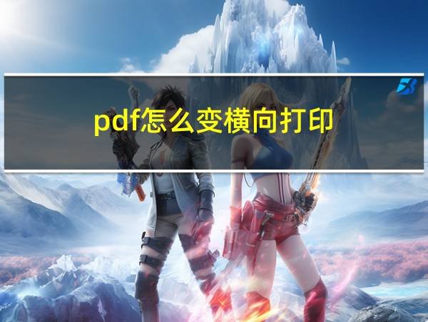 pdf怎么变横向打印的相关图片