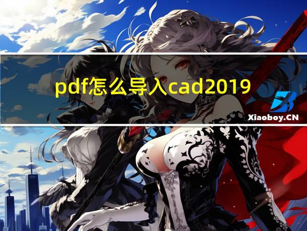 pdf怎么导入cad2019的相关图片