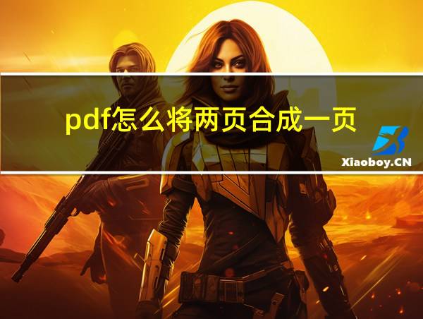 pdf怎么将两页合成一页的相关图片