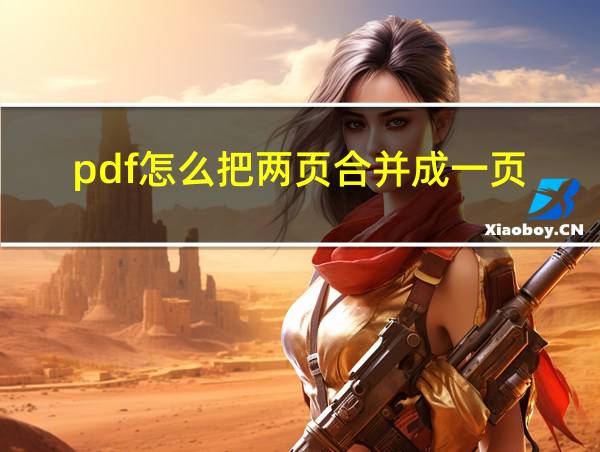 pdf怎么把两页合并成一页的相关图片