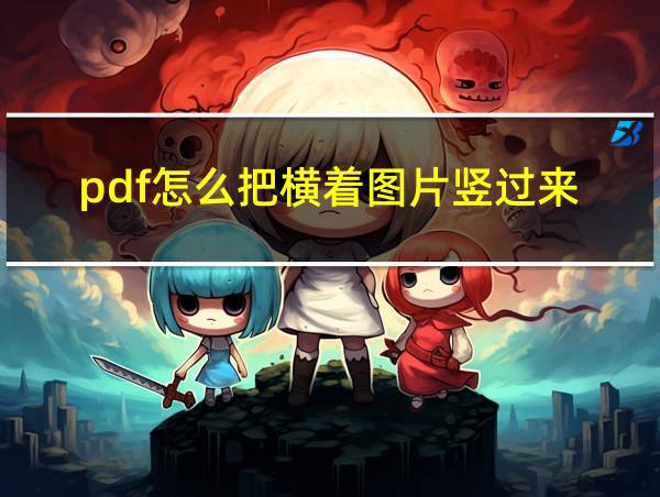 pdf怎么把横着图片竖过来的相关图片