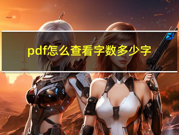 pdf怎么查看字数多少字的相关图片