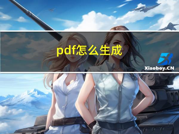 pdf怎么生成的相关图片