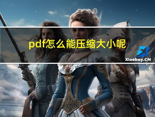 pdf怎么能压缩大小呢的相关图片