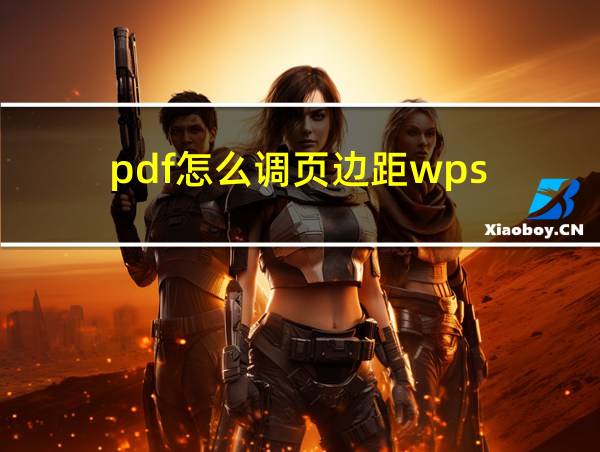 pdf怎么调页边距wps的相关图片