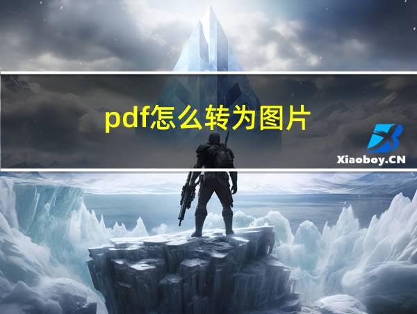 pdf怎么转为图片的相关图片