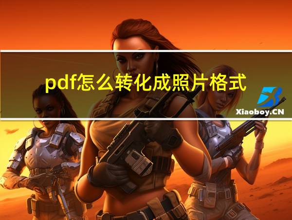 pdf怎么转化成照片格式的相关图片