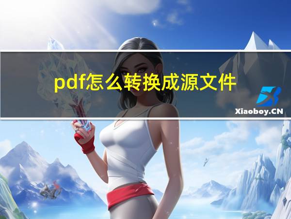 pdf怎么转换成源文件的相关图片