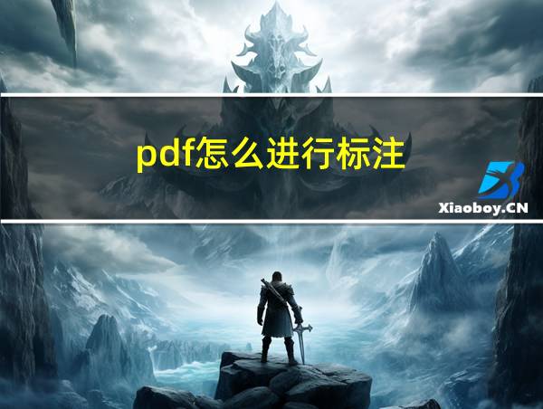 pdf怎么进行标注的相关图片