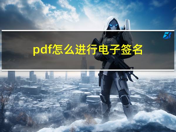 pdf怎么进行电子签名的相关图片