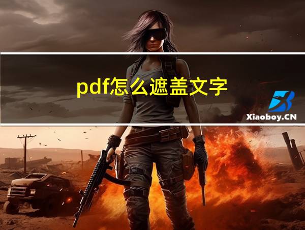 pdf怎么遮盖文字的相关图片