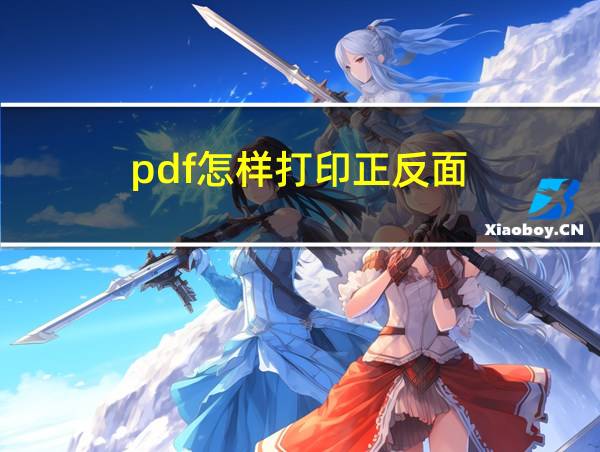 pdf怎样打印正反面的相关图片