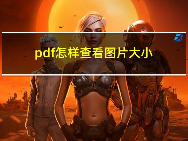 pdf怎样查看图片大小的相关图片