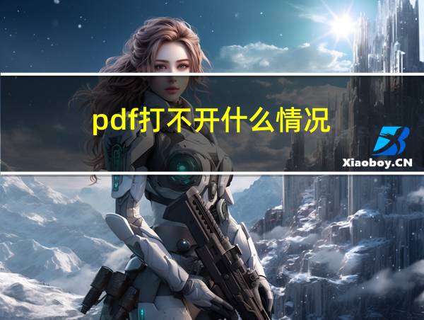 pdf打不开什么情况的相关图片